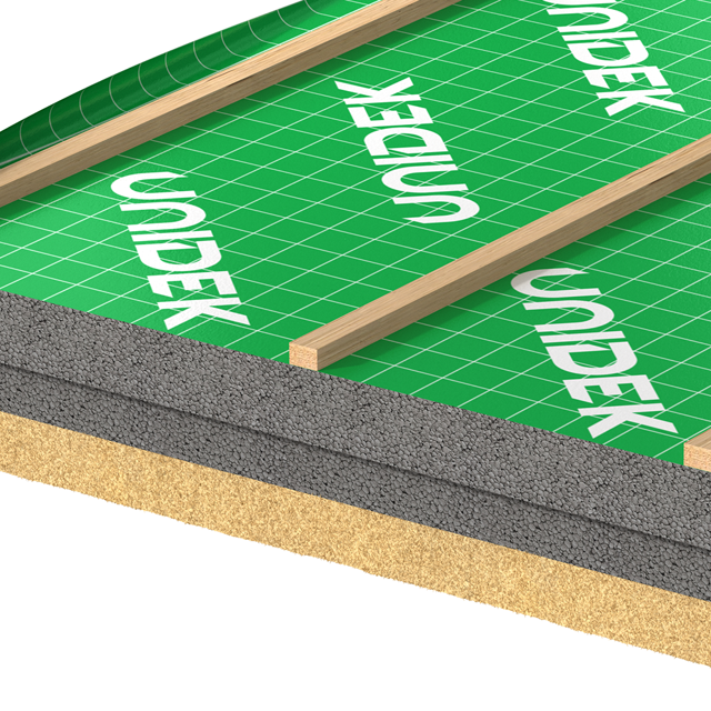 Unidek Reno Dekfolie Hybrid: dakelement met minimaal 50% biobased materialen