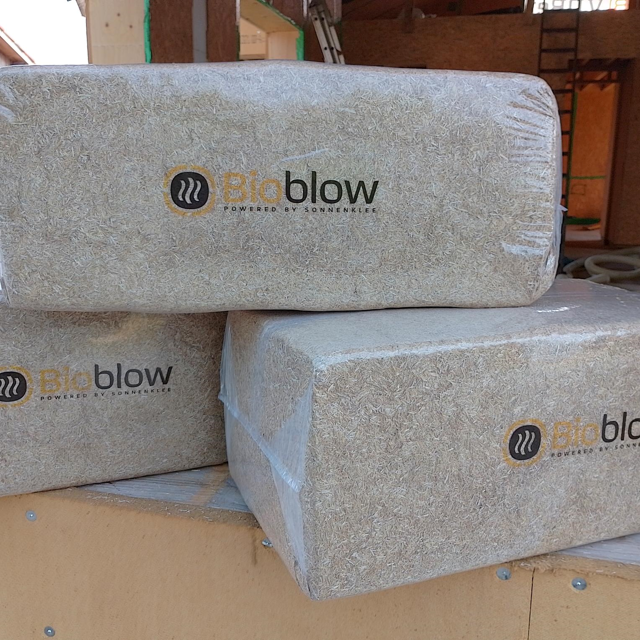 BioBlow: de ingeblazen isolatie van 100% tarwestro