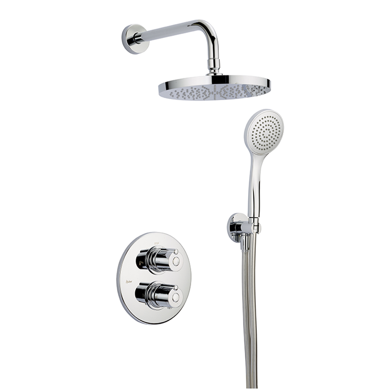 Thermostatisch Inbouwdoucheset Brauer Chrome 30cm Hoofddouche Plafondarm 3 Standen Handdouche Op Glijstang Chroom