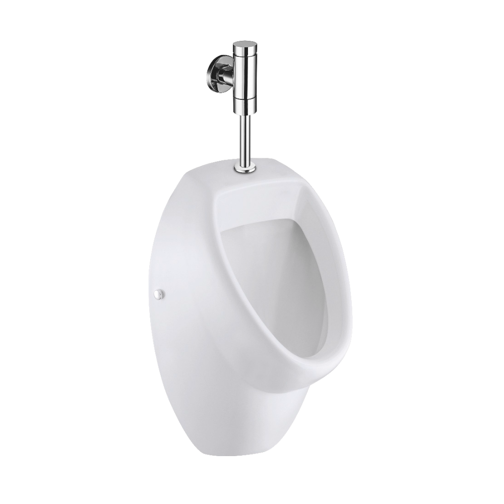 2x 5five wc-/toiletborstel met houder rond - wit glans - keramiek - 36